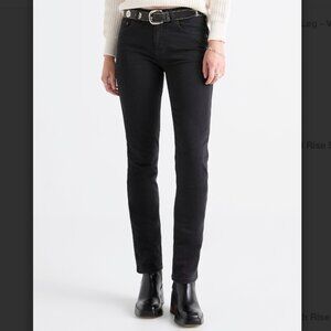 DU/ER Duer Performance Denim Mid Rise Slim Straight Jeans, Aged Black, 32 x 32
